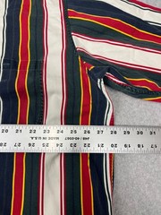 Vintage Basic Options Button Down Shirt Mens 2XLT 90s Multicolor Vertical Stripe