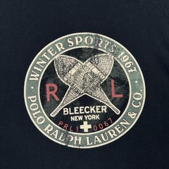 Polo Ralph Lauren Shirt Mens XL Black Winter Sports Alpine Ski 1967 Bleecker