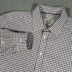 Jos. A. Bank Dress Shirt Mens 17 34/35 Long Sleeve Multicolor Non Iron Stretch