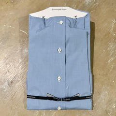 NWT Ermenegildo Zegna Men’s Blue Trofeo Cotton Dress Shirt Italian 40/15.75