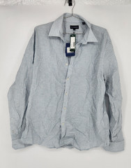 Jack Maverick Men’s Light Blue Large Soft Linen Blend Shirt NWT