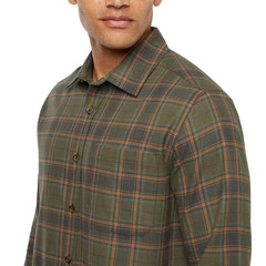 Eddie Bauer Men’s Flannel Shirt Size L Green