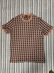 Ted Baker Safaviy Painted Geo Print Crew Neck Short Sleeve Tee Regular 3
