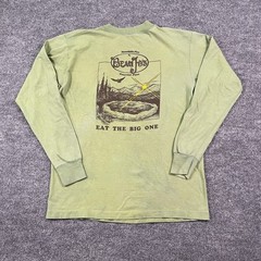 Vintage 80s Beau Jo’s Pizza Moutain-Pies Shirt Medium 20×25 Green