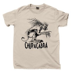 El Chupacabra Cryptid Beast Creature Alien T-Shirt Mens Vintage Graphic Tee