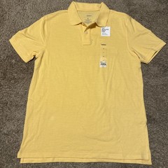 Sonoma Super Soft Polo Short Sleeve Stretch Tag Free Comfort Yellow Mens Medium