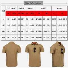 Mens Polo Shirts Short Sleeve Casual Quick Dry Team Tactical Combat Work Golf