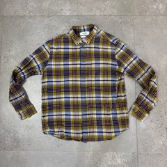 COS Plaid Button-Up Men’s L Multicoloured Check Long Sleeve