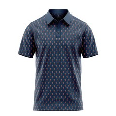 Funny Golf Polo Shirts Men UPF Dry Fit Performance Moisture Wicking Hawaii Beach