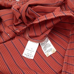 Camel Active Vintage Regular Fit Button-Up Shirt Red Plaid Long Sleeve Size L