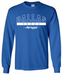 Dallas Texas State T-Shirt Long Sleeve Graphic Tees Unisex Apparel
