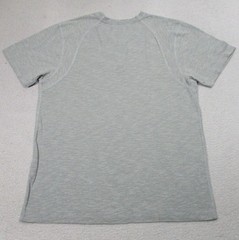 Silver Lake Shirt Mens Medium Gray Henley Short Sleeve Raglan Cotton Blend