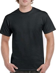 Gildan Unisex Adult Heavy Cotton t-shirt Medium 10-pack Black Classic Fit G5000