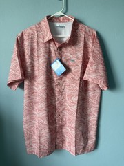 NWT Columbia PFG Mens Super Slack Tide SS Camp Shirt Mens Size L