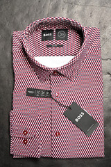 Hugo Boss Mens Hank Kent Travel Slim Fit Performance Stretch Dress Shirt 42 16.5