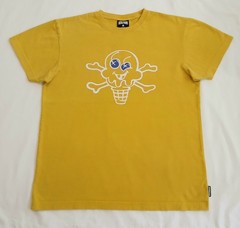 Ice Cream T-Shirt Medium Mens Yellow BBC Short Sleeve Streetwear