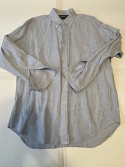 Ralph Lauren Golf Linen Silk Shirt Mens L Tilden Button Down Polo