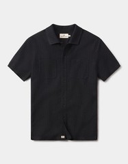 Normal Brand Knit Getaway Button Down Size Medium Black