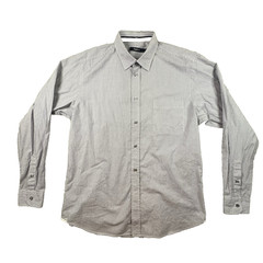 Ermenegildo Zegna Men’s XL Dress Shirt Blue/Gray Striped LS SEE DESCRIPTION