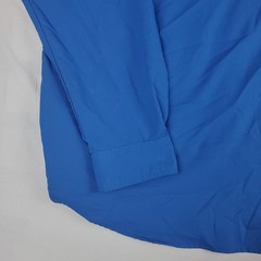 Columbia Silver Ridge Shirt Mens Large L Blue Long Sleeve Fishing Hiking UPF