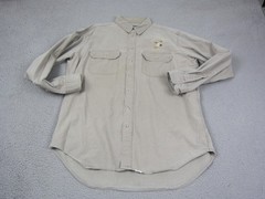 Vintage Woolrich Shirt Men Extra Large XL Brown Iowa River Valley Made in USA
