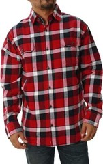 Jachs Men’s Brawny Flannel Red Blue White