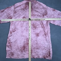 Kotomori Limited Edition Shirt Mens L Pink Short Sleeve Button Down Rayon Mens