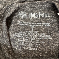 Hogwarts T shirt Mens Unisex Sm Blk Gray Wizarding World Harry Potter Graphic
