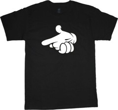 Funny Gun Hands T-shirt Mens Gifts Graphic Tees Clothing Apparel Gifts