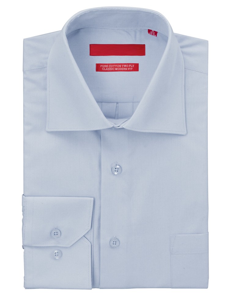 DTI GV Executive Mens Dress Shirt Pure Cotton Spread Collar Barrel