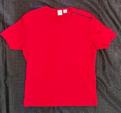 Armani Exchange T-shirt Men’s Color Red Size L with side shoulder Zipper