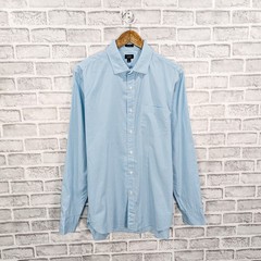 J.Crew Ludlow Men’s Button up Shirt in Light blue mini check size Large