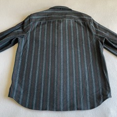 Todd Snyder Utility Overshirt Men XL Striped Wool Flannel