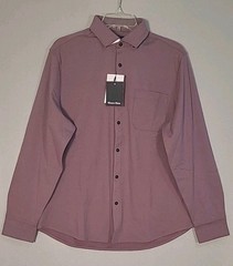 NWT Mizzen Main Nolan Shirt Mens M Moisture Wicking Performance Snap Front Shirt