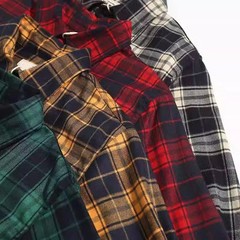 Casual Wear Casual Plaid Shirts Men’s Long Sleeve Shirt Green Variation
