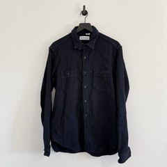 Gustin #102 Japan Indigo Basket Weave Workshirt – Navy Blue – Size L
