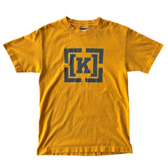 Vintage Krew Kr3w Skateboarding T Shirt Yellow Streetwear Size S