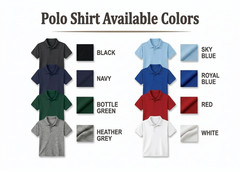 Customised Printed Left chest & Back Polo T-shirt, Custom Workwear Polo T Shirt