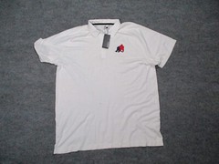 UNRL Polo Shirt Mens 2XL White Golf Camo Knit 4 Way Stretch Anti Odor