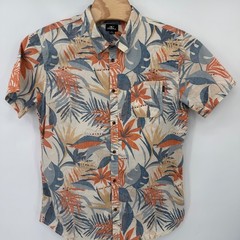 O’Neill Shirt Mens XXL Burnt Orange Tropical Floral SU9104101 Modern Fit Cotton