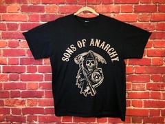 RARE Vintage – ORIGINAL SONS OF ANARCHY Road Gear Drama TV Black T-SHIRT Size L