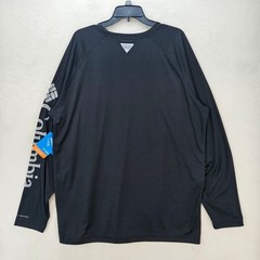 COLUMBIA X PFG MEN’S XL BLACK DEEP WAVES LONG SLEEVE SHIRT NWT