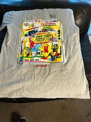 Bleeker & mercer brand t shirt il fair beau art minty XL gray designer