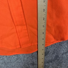 Northwest Shirt Mens XL Orange Long Sleeve Button Up Heavyweight Lined Acrylic