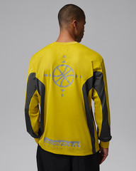 NWT – JORDAN Brooklyn Hike Mike Graphic Jersey – Bright Citron / Cargo Khaki – L