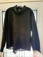 Eddie Bauer Size XXL Button Down Shirt Men’ Green Long Sleeve Cotton Heritage