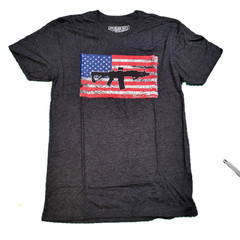 Men’s Graphic T-Shirt – Black Rifle Coffee Company American Flag AR Shirt Small