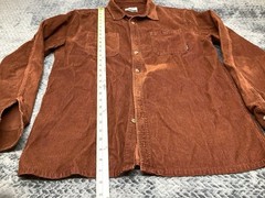 Billabong Corduroy Shirt Core Fit Brown Large **See Description**