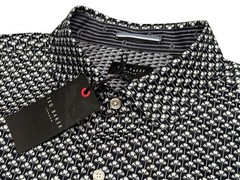 $175 NWT TED BAKER LONDON DRESS SHIRT L / 17 43 FLORAL BLUE WHITE