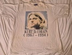 Vintage 90s Kurt Cobain Nirvana Shirt Original Giant 1990s XL One Owner (Me)
